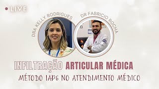 Live sobre infiltração articular com dr Fabricio Rocha  aprendizados [upl. by Nelleyram252]