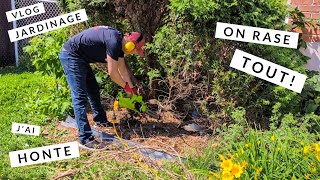 VLOG Jardin de Bleuets Devant la Maison Jardinage avec Hop Dans Le Wok [upl. by Lirba]