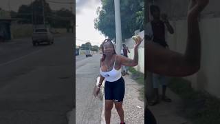 Jamaican queen outside a look mangoes jamaicajamaica reaction its just jamaica [upl. by Rap]