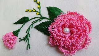 Hand Embroidery Brazilian EmbroideryNeedle tatting [upl. by Eagle]