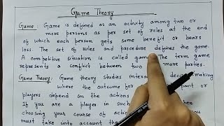 Game Theory in Operation Research  Pure Strategy Mixed Strategy  Payoff Matrix  Types of Game [upl. by Ibrad930]