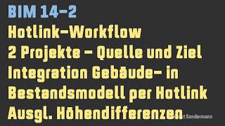 Archicad BIM 142 HotlinkGebäudemodell in Bestandsmodell einsetzen [upl. by Quin841]