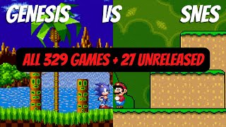 All Sega Genesis Vs SNES Games Compared Side By Side [upl. by Volney270]