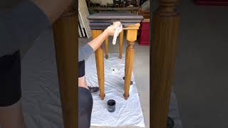 Beautiful Distressed Black Paint Look On Furniture diytips furnituremakeover chalkpaint [upl. by Dickerson]