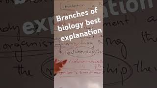 branches of biology best explanation you can watch full video in playlist [upl. by Lia909]