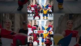 Baby Deadpool and Wolverine Dance bye bye bye deadpool deadpool3 deadpooldance demonslayer ai [upl. by Meter23]