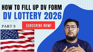 How to fill up DV lottery 2026 form  DV lottery varne tarika  DV lottery 2026 [upl. by Lohrman259]