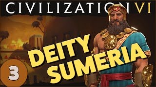 Civilization 6 Lets Play Deity Sumeria  Part 3 [upl. by Leikeze]