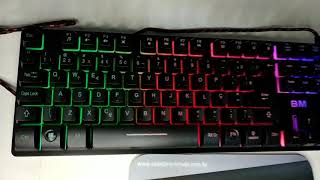 Teclado Gamer Semi Mecânico Bmax BMT06 É Bom  Review [upl. by Latta]