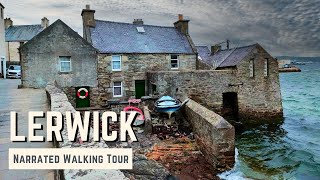 LERWICK Shetland  4K Narrated Walking Tour  Lets Walk 2024 [upl. by Africah]