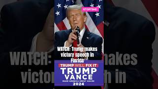 WATCH Trump makes victory speech in Florida trump2024 [upl. by Colis744]