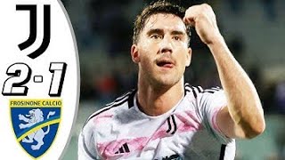 Dusan Vlahovic Vs Frosinone  Frosinone Vs Juventus  Extended Highlights amp All Goals [upl. by Vidda]