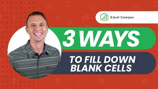 3 Ways to Fill Down Blank Cells in Excel [upl. by Jonah]