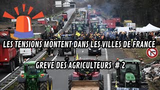 INFO EN DIRECT  LES TENSIONS MONTENT DANS LES VILLES DE FRANCE agriculture manifestation blocus [upl. by Flan]