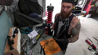 Coil Over Setup ride height adjustment on Pedders PED 164033 Pontiac GTO [upl. by Lud]