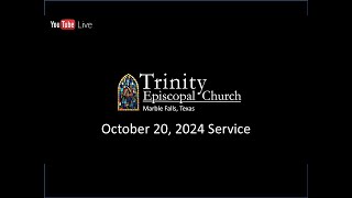 Trinity Episcopal Marble Falls TX 102024 Service [upl. by Wolram]