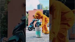 Teddy 🧸on Scooty 🤣……funnyshorts teddycomedy mrcrazy funny mrcrazyteddy [upl. by Ena617]