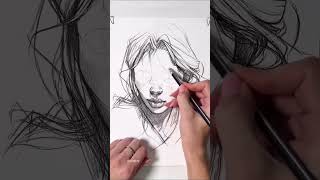 Charcoal pencil drawing trending viral shortvideo art artist drawing [upl. by Meta]