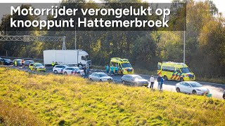 Motorrijder overleden bij eenzijdig ongeval A50 knooppunt Hattemerbroek  ©StefanVerkerknl [upl. by Rausch]