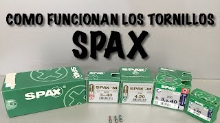 Como funcionan los tornillos Spax [upl. by Lebazi]