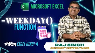 How to Use WEEKDAY Function in Excel for Beginners  Raj Singh [upl. by Gombach323]