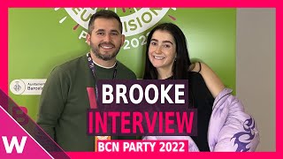 Brooke Interview  Ireland  Barcelona Eurovision Party 2022 [upl. by Cadel]