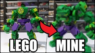 Hulks Gamma Mech Armor Lego Marvel 76241 [upl. by Rillings]