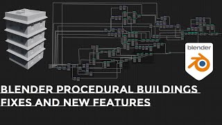 Blender NodeBased Buildings Updates And Fixes Geometry Nodes in Blender 292 [upl. by Clymer]