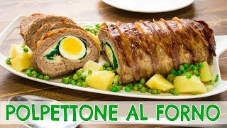 Polpettone Ripieno al Forno  Ricetta Secondo Facile  55Winston55 [upl. by Karrie]