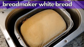 Homemade White Bread in a Breadmaker  Foolproof Fluffy White Bread  Baking Bread for Beginners [upl. by Taryne126]