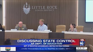 Department of Education meeting set for Friday to discuss local control of LRSD [upl. by Nylle]