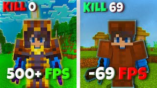 Minecraft But My FPS Drops With Every Kill [upl. by Asenab]