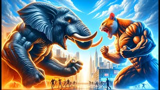 Catzilla Vs Elephantzilla Extreme fight [upl. by Wavell]