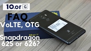 10Or GTenor G FAQ  VoLTE USB OTG Snapdragon 626 or 625 [upl. by Nylzaj]