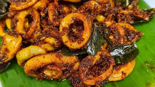 Squid Fry  Koonthal Fry Kerala Style  Kanava Fry Kerala Style Eps  128 Shalzhere [upl. by Wheelwright405]