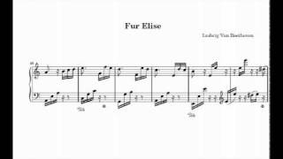 Fur Elise Sheet Music [upl. by Yrbua]