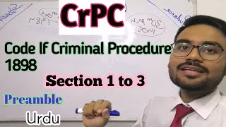 Crpc Section 1 to 3  Crpc lecture by M Noor Ul Hassan [upl. by Vachell]