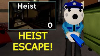 How to ESCAPE THE HEIST MAP  ENDING CUTSCENE in PIGGY  Roblox [upl. by Wanfried]