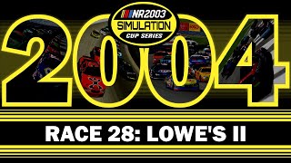 NR2003 Simulation Cup Series  Race 2832  2004 UAWGM Quality 500 at Lowes [upl. by Karalynn]