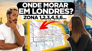 ONDE MORAR EM LONDRES INGLATERRA 2020  ZONA 1 2 3 4 5 6 [upl. by Milty]