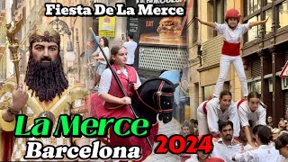 La Merce 2024  Barcelona 🇪🇸  Fiesta De La Merce [upl. by Partan4]