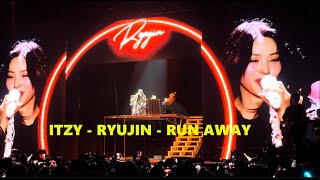 ITZY  SOLO RYUJIN  RUN AWAY  ZENITH PARIS  2024 [upl. by Leik]