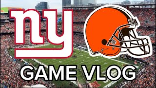 BROWNS VS GIANTS GAME VLOG [upl. by Kline]