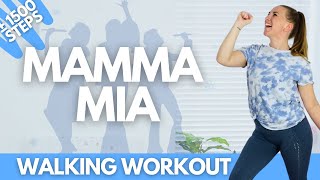 MAMMA MIA INDOOR WALKING WORKOUT  BeginnersKneefriendly  100 good mood guarantee [upl. by Sukul630]