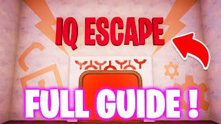 How To Complete IQ Escape Room Fortnite  IQ Escape Room Map Guide  all 28 Levels [upl. by Lorrin]