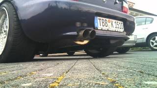 BMW Z3 28 M52 Bastuck exhaust sound [upl. by Anilah]