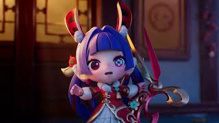 Cinematic Gwen Mythmaker amp Gwen Prestige Mythmaker Chibi  TFT Golden Spatula [upl. by Anaeed701]