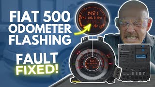 Fiat 500 Flashing Mileage – Blue And Me Not Working [upl. by Torr300]