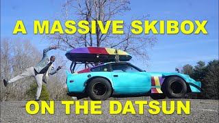 I Mounted a Ski Box on my Datsun 280ZX using a 370Z exhaust amp SuperStrut [upl. by Alyag]