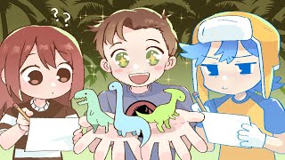 DINOSAUR DRAWING CHALLENGE 🦖 ft AGamingBeaver [upl. by Lily48]